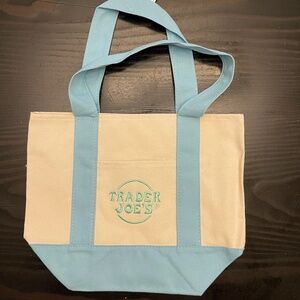 Pastel Blue Trader Joe’s Tote NWT